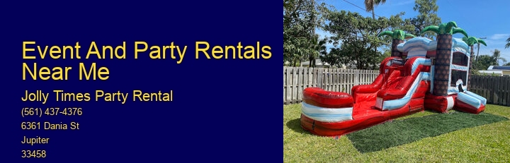 Party Rentals Bounce House Near Me