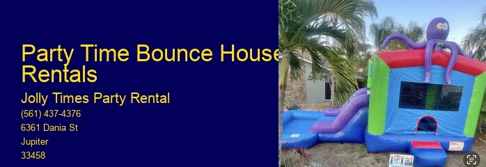 Party Rentals Bounce House Near Me